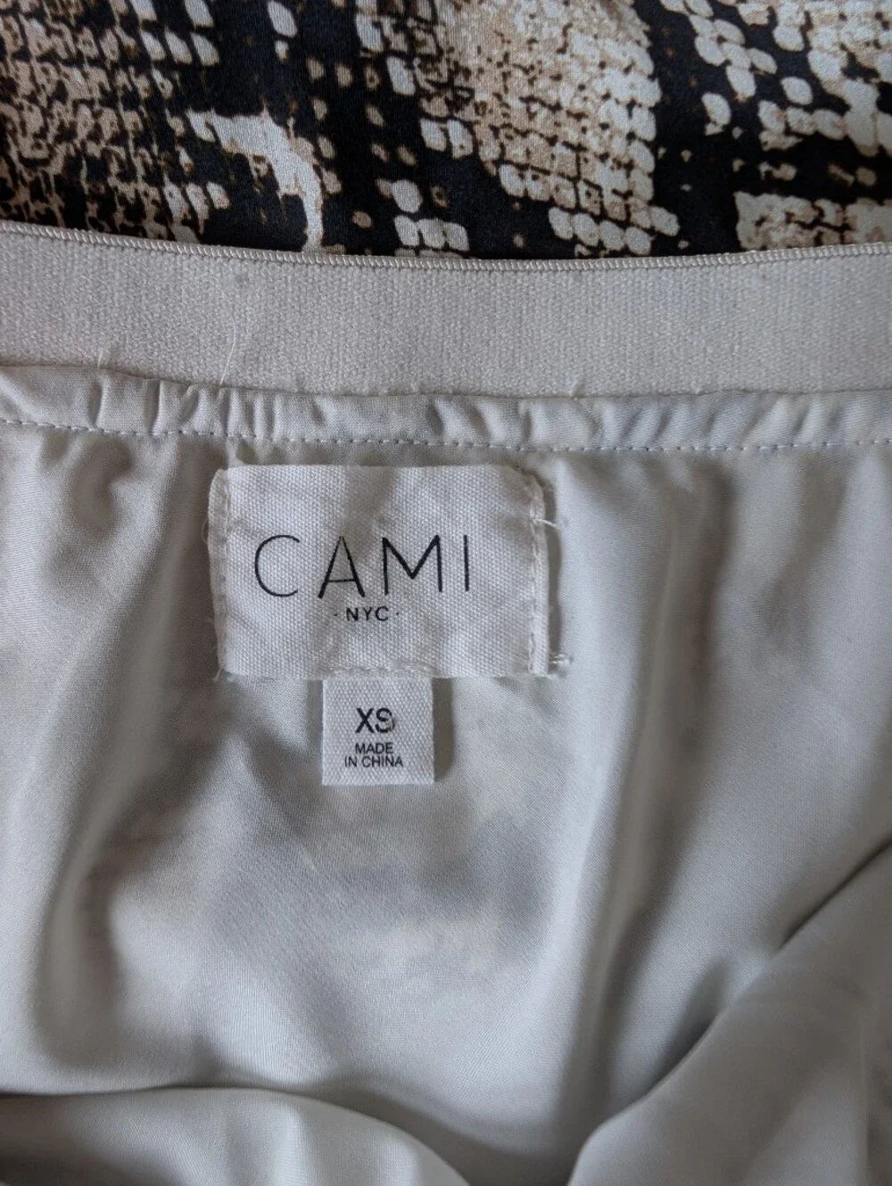 Cami NYC Silk Snake Skirt